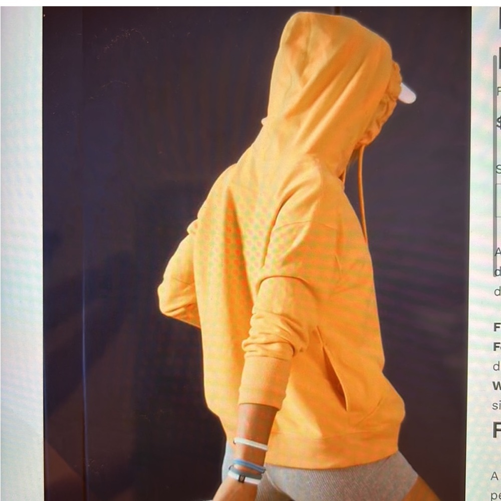 NWT free people orange hoodie - Picture 15 of 16